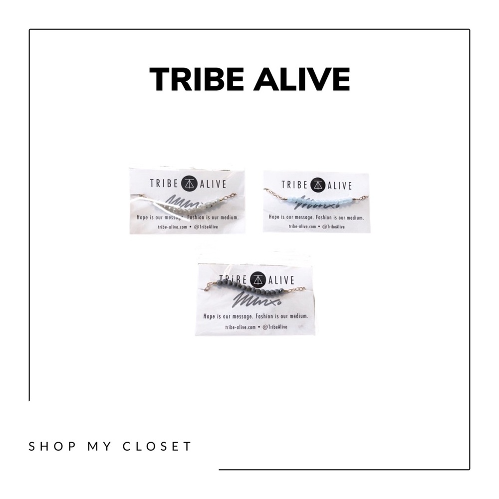 Tribe Alive Glass Beads Bracelets NWOT